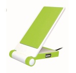 USB phone stand/holder with phone charger and card reader