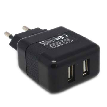 Dual USB  AC Adapter 5W   5V 1A output