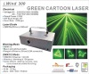 Single color green cartoon laser light show system