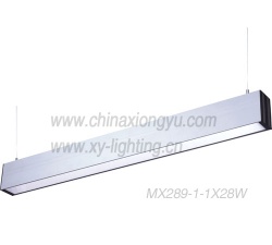Aluminum alloy office light, T5 light fitting, ceiling light, suspended light, pendant light, luover light, batten light