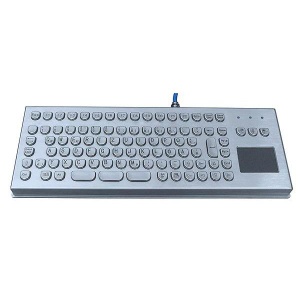 IP65 vandalproof metal keyboard with touthpad