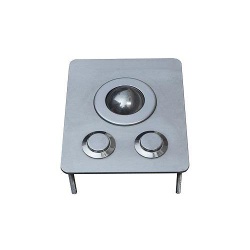 IP65 vandal proof stainless steel desk top keyboard with trackball