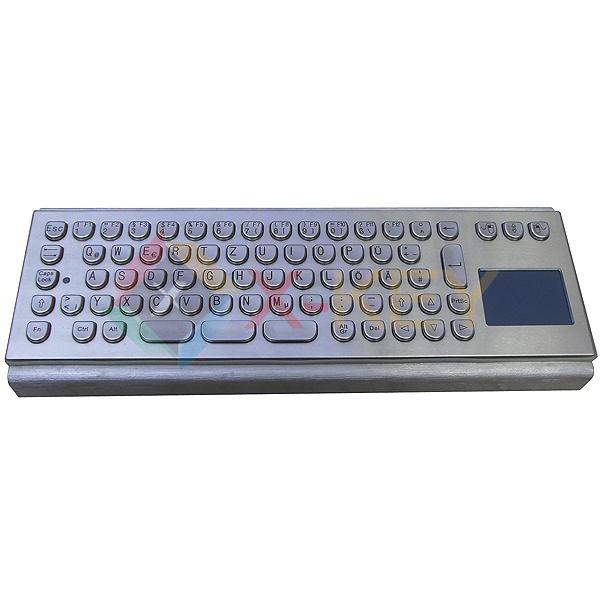 Industrial metal keyboard with touchpad(X-PP71B)