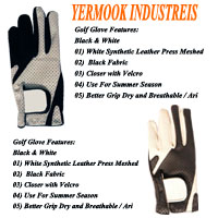 Golf Glove  Black and White
