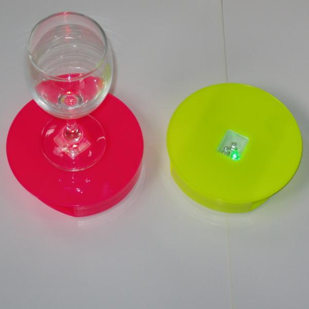 LED Light Cup Mat(red)