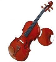 common grade violin with pattern