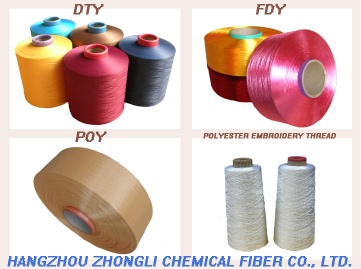 100% polyester yarn dope dyed colors