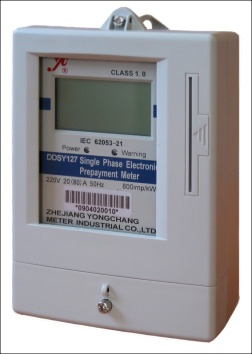 Single phase prepaid meter/energy meter/prepayment meter