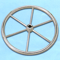 B. Part No. 1900-1912: CC offers a new design of solid stainless steel hub, whole set of wheel in brightly polished finish. 6 spokes and flat dish, with a standard straight bore of 1