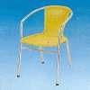 Aluminum Stack Chair, PVC Wicker