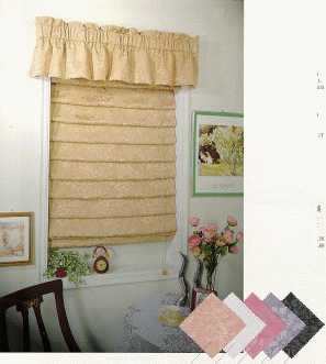 Waterfall Look Fabric Roman Shade