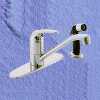 Single Lever Sink Mixing Faucet W / Pull Out Spray