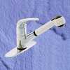 Single Lever Kitchen Faucet W / Pull Out Spray