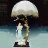 Cold Porcelain Figurine W/Lamp