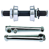 BMX 3PC Crank Set, CK-40CM: Tubular Cr-Mo Crank, BB-501: Industrial Bearing