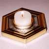 Brass / Mirror Votive Holder