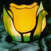 Tulip Stained Glass Tealight Holder