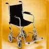 Transfer Chair-Chrome With Fold Dowd Back Plate