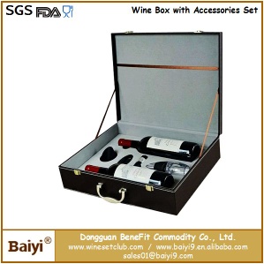 Luxury leather wine box for sale with best quality