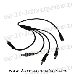 20AWG 4 Way CCTV Power Splitter DC Cable for Cameras (SP1-4H)