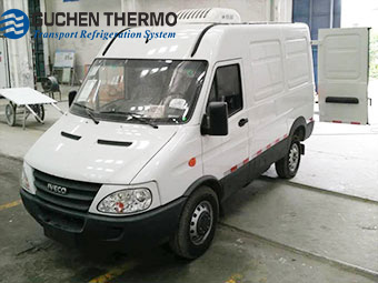 tr300t van freezer units install on a van