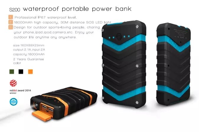 waterproof portable power bank