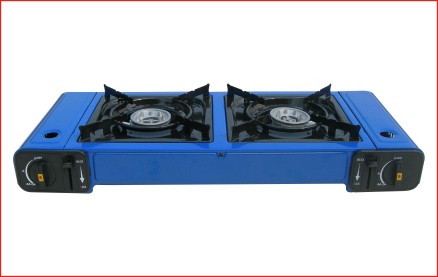double burner gas stove