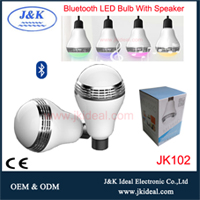 RGB E27 Smart bluetooth led light bulb lamp speaker with app control
