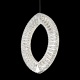 Modern Crystal light/ pendant light/hanging light/ ceiling/ Stainless steel light with a unique ellipse