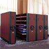 File Hanging Mobile Cabinet System with Leather Coating