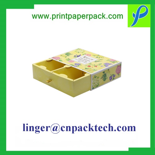 Tailor Made Cardboard Drawer Box with Cmyk Printing and Gloss Lamination