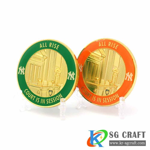 HIGH QUALITY CUSTOM 3D ENAMEL GOLD CHALLENGE COINS