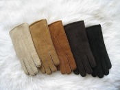 Double-Faced Sheepskin Gloves Warm Lambskin Unisex Gloves
