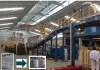 Aluminum rod continuous casting and rolling line