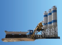 high quality HZS 60 concrete mixing plant