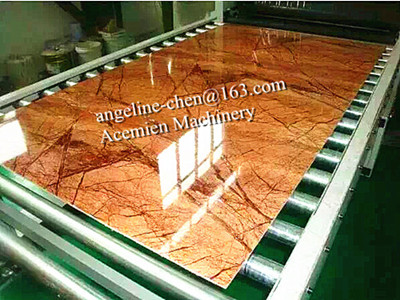 Plastic PVC decorative imitation marble stone wall sheet board brick extrusion machine equipment