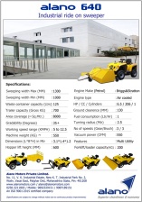 Alano 640: Ride on Industrial Sweeper