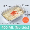 [100 Pack] Aluminum Foil Pans, Aluminum Pans Disposable, Aluminum Pans for Toaster Oven, Disposable Steam Table Deep Pans