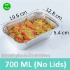 700 ML Aluminum Pans Disposable (No lids),Thick Aluminum Pans, Aluminum Tins, Roasting Pans for Ovens, Chafing Pans