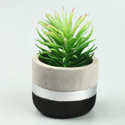 Industrial style personality cement succulent plant pot concrete planter wholesale
