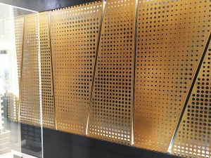 >Perforated Copper Sheet – Especially Ideal for Interior Decorations