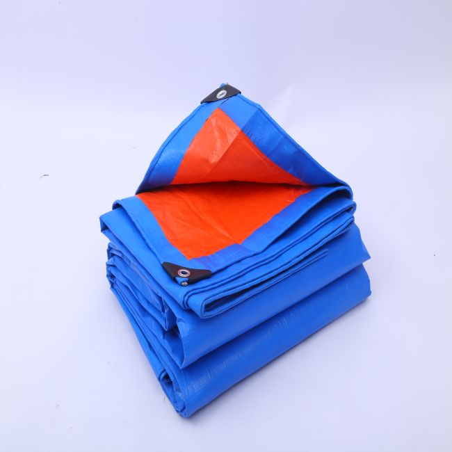 waterproof blue orange tarpaulins