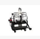 Twin cylinder airbrush compressor with 4L