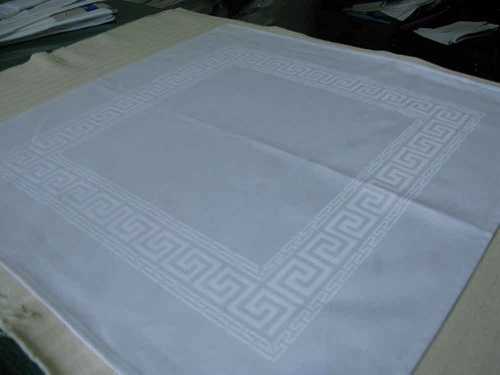 100% cotton Damask Table Cloth and Napkin cloth