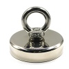 DIA75mm200kg pull force Neodymium  Retirieval fishing magnet tools with black epoxy coating for matel detector