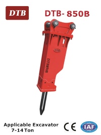 Silenced DTB-850B Hydraulic Breaker for 7-14 ton excavator