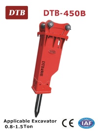 Silenced DTB-450B Hydraulic Breaker for 0.8-1.5 ton excavator