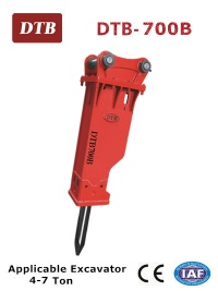 DTB-700B hydraulic breaker for 4-7 Ton digging machine with fine qulity