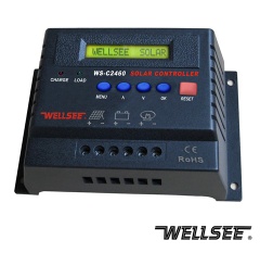 Promotion price WELLSEE solar regulator WS-C2460 50A 12V/24V