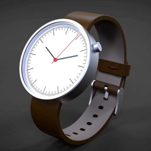 Genuine leather Japanese quartz movement watch man